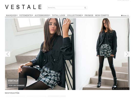 Une boutique en ligne de luxe de prêt-à-porter féminin
